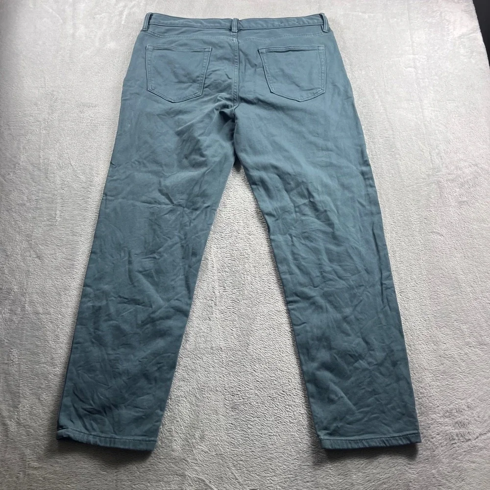 Banana Republic‎ Traveler Pants Mens 35x30 Athletic Tapered Fit Teal Blue Green